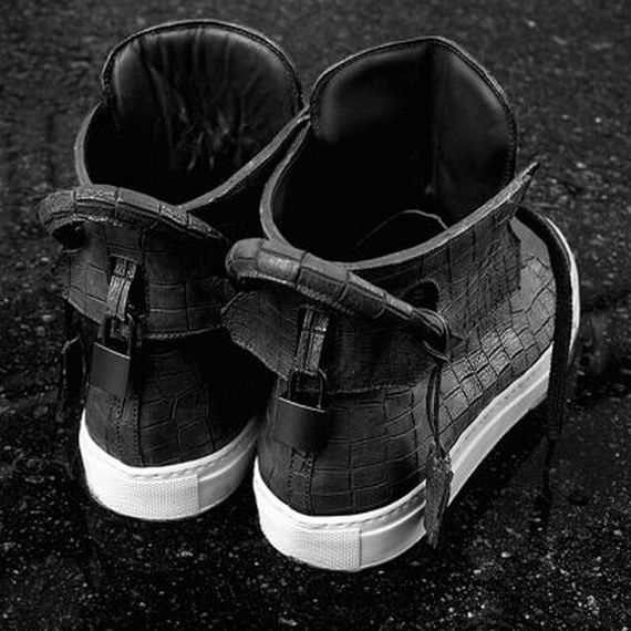 Sneakers Buscemi 125mm Black Croc